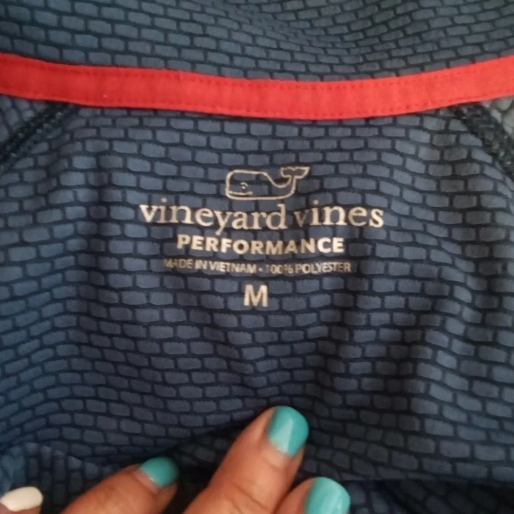 Vineyard Vines Mens Sankaty Half Zip Performance Pull Over Size M